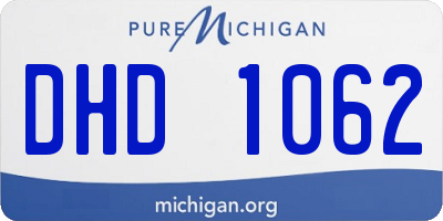 MI license plate DHD1062
