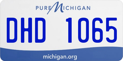 MI license plate DHD1065