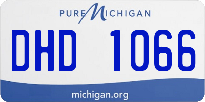 MI license plate DHD1066