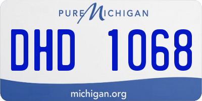 MI license plate DHD1068