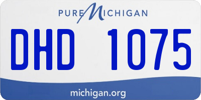 MI license plate DHD1075