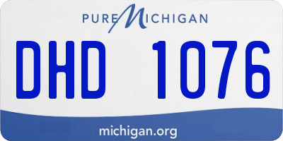 MI license plate DHD1076