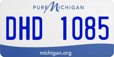MI license plate DHD1085