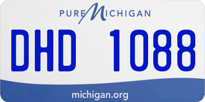 MI license plate DHD1088