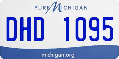 MI license plate DHD1095