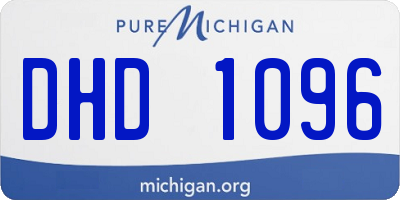MI license plate DHD1096