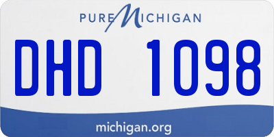 MI license plate DHD1098