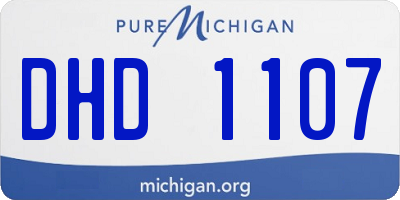 MI license plate DHD1107