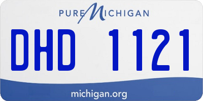 MI license plate DHD1121
