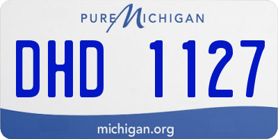 MI license plate DHD1127