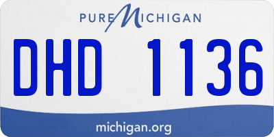 MI license plate DHD1136