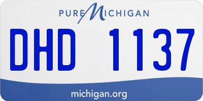 MI license plate DHD1137