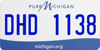 MI license plate DHD1138