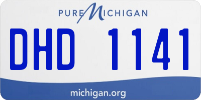 MI license plate DHD1141