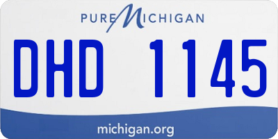 MI license plate DHD1145