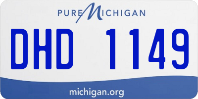 MI license plate DHD1149