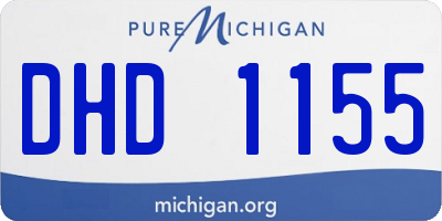 MI license plate DHD1155