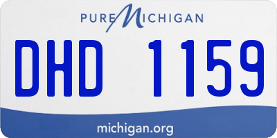 MI license plate DHD1159