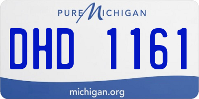 MI license plate DHD1161