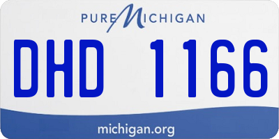 MI license plate DHD1166