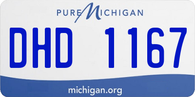 MI license plate DHD1167