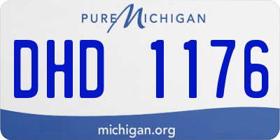 MI license plate DHD1176