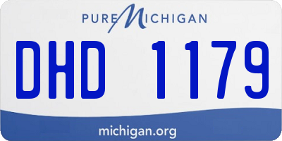 MI license plate DHD1179
