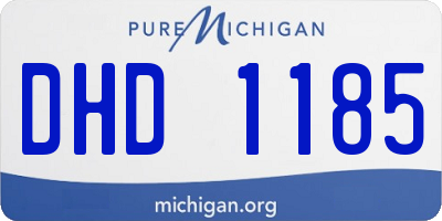 MI license plate DHD1185