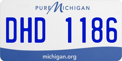 MI license plate DHD1186