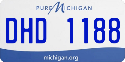 MI license plate DHD1188