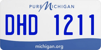 MI license plate DHD1211