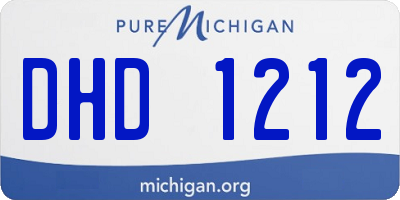 MI license plate DHD1212