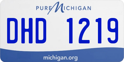 MI license plate DHD1219