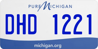 MI license plate DHD1221