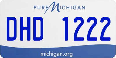 MI license plate DHD1222