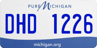 MI license plate DHD1226