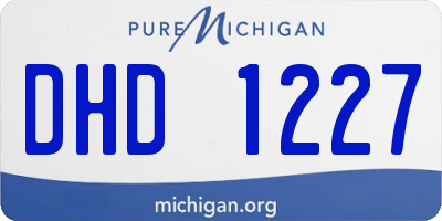 MI license plate DHD1227