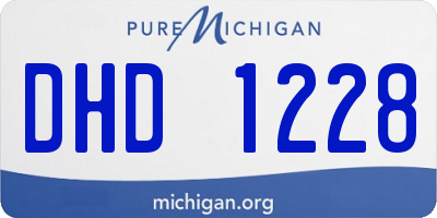 MI license plate DHD1228