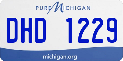 MI license plate DHD1229