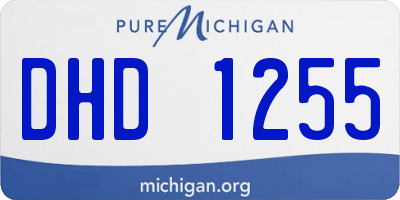 MI license plate DHD1255