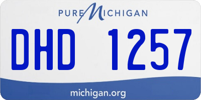 MI license plate DHD1257