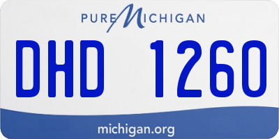 MI license plate DHD1260