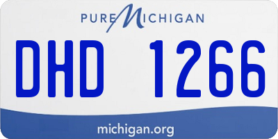 MI license plate DHD1266
