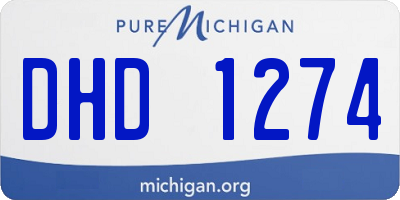 MI license plate DHD1274