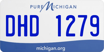MI license plate DHD1279