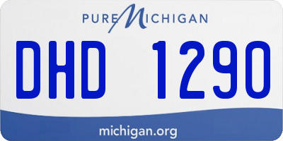 MI license plate DHD1290