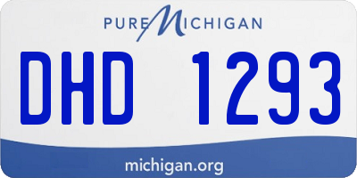 MI license plate DHD1293