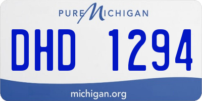 MI license plate DHD1294