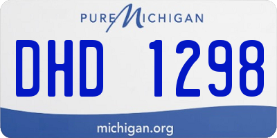 MI license plate DHD1298