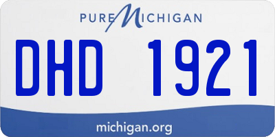 MI license plate DHD1921